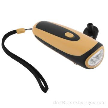 Hand crank flashlight torch light&Mini torch&pocket flashlight torch